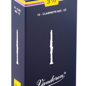 Cañas Vandoren Clarinete Mib Tradition, dureza 3.5 (caja 10)