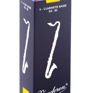 Cañas Vandoren Clarinete Bajo Tradition, dureza 3.0 (caja 5)