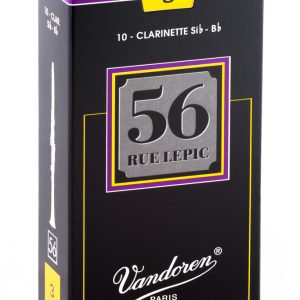 Cañas Vandoren Clarinete Sib 56 Rue Lepic, dureza 3.0 (caja 10)