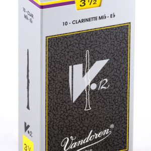 Cañas Vandoren Clarinete Mib V12, dureza 3.5 (caja 10)