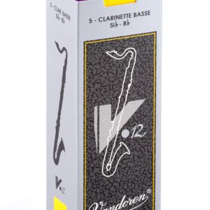 Cañas Vandoren Clarinete Bajo V12, dureza 3.0 (caja 5)