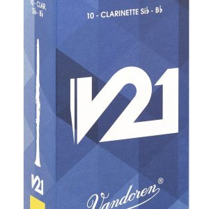Cañas Vandoren Clarinete Sib V21, dureza 3.5 (caja 10)