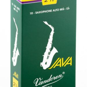 Cañas Vandoren Saxofón Alto Java, dureza 2.5 (10 unid)