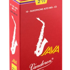 Cañas Vandoren Saxofón Alto Java Red, dureza 2.5 (10 un)