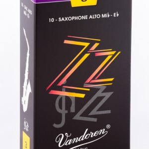 Cañas Vandoren Saxofón Alto Jazz ZZ, dureza 3.0 (10 un)
