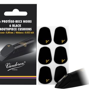 Parche Vandoren de boquilla, negro de 0,80 mm