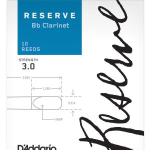 Cañas D’Addario «Reserve» Clarinete Bb, dureza 3.0, caja 10