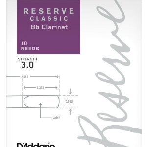 Cañas D’Addario «Reserve Classic» Clarinete Bb, dureza 3.0, caja 10