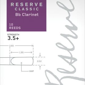 Cañas D’Addario «Reserve Classic» Clarinete Bb, dureza 3.5+, caja 10