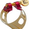 Abrazadera Fajillero BG Duo Chapada en Oro Clarinete Sib Saxofón Alto - Da Capo Tienda Chile - Santiago