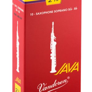 Cañas Vandoren Saxofón Soprano Java Roja, dureza 2.5 (caja 10)