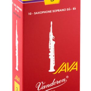 Cañas Vandoren Saxofón Soprano Java Roja, dureza 3.0 (caja 10)