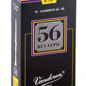 Cañas Vandoren Clarinete Sib 56 Rue Lepic, dureza 2.5 (caja 10)