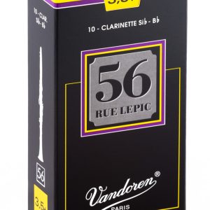 Cañas Vandoren Clarinete Sib 56 Rue Lepic, dureza 3.5+ (caja 10)