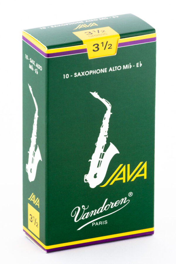 Cañas Vandoren Saxofón Alto Java, dureza 3.5 (caja 10) - Da Capo Tienda Chile - Santiago