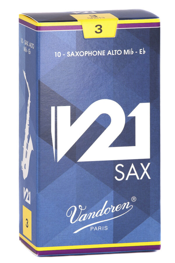 Cañas Vandoren Saxofón Alto V21, dureza 3.0 (caja 10) - Da Capo Tienda Chile - Santiago