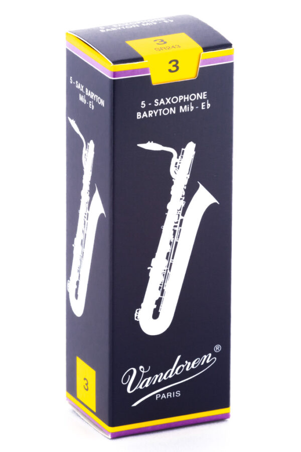 Cañas Vandoren Saxofón Barítono Tradition, dureza 3.0 (caja 5) - Da Capo Tienda Chile - Santiago