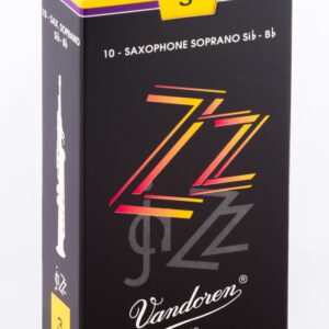 Cañas Vandoren Saxofón Soprano Jazz ZZ, dureza 3.0 (10 un)