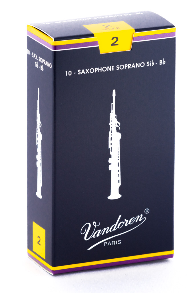 Cañas Vandoren Saxofón Soprano Tradition, dureza 2.0 (10 unid) - Da Capo Tienda Chile - Santiago